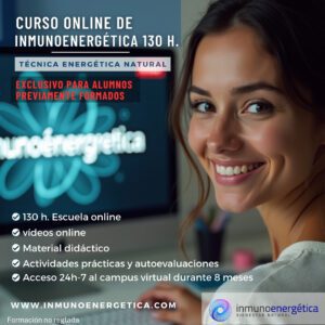 Curso online de inmunoenergética (Nivel 1) 130 horas. Formación en la técnica, inmunoenergética®